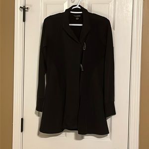 Lucky lightweight cotton jacket, black, decorative buttons, 100% cotton